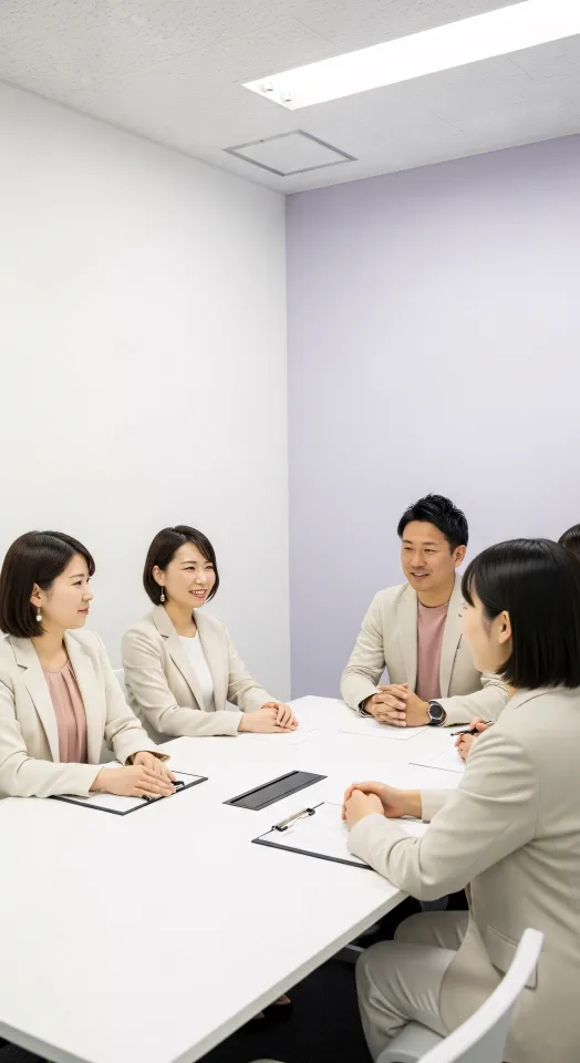 Equipa de startup diversificada reunida no escritório